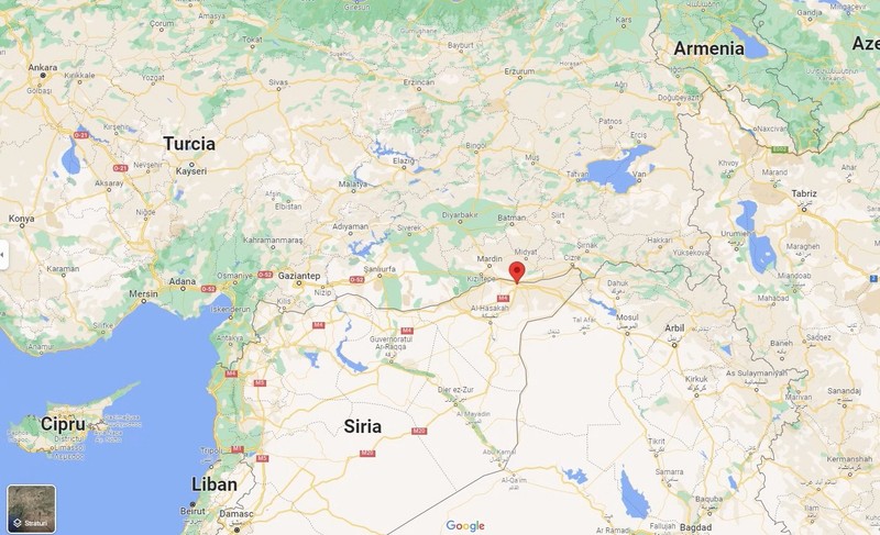 Nusaybin, oraș din Provincia Mardin din Turcia, aflat la granița cu Siria | Foto: Google Maps