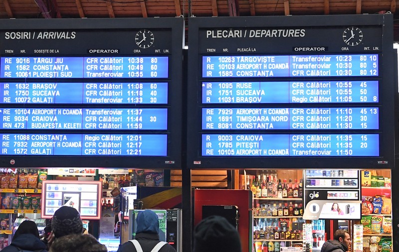 Cum se anunță întârzierea „trenurilor de stat” în Gara de Nord