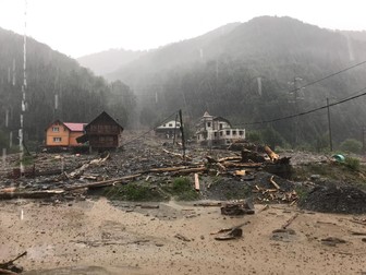 Imagini ISU Argeș din timpul intervenției