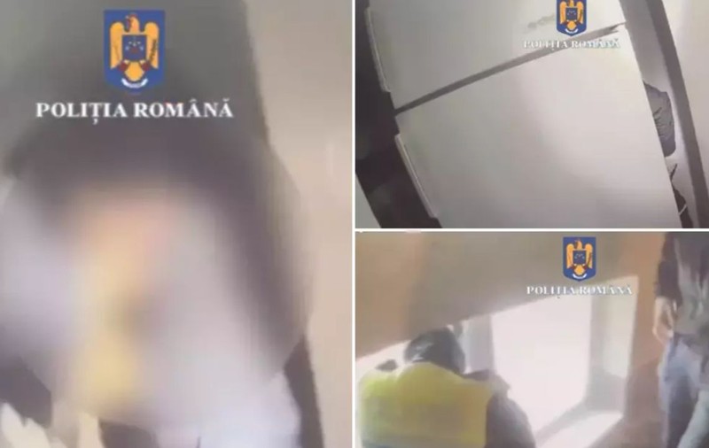 Un bărbat, care se ascundea după un frigider, într-o casă din București, a fost prins în flagrant de polițiști