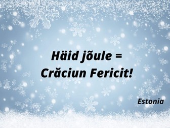 Häid jõule = Crăciun Fericit!