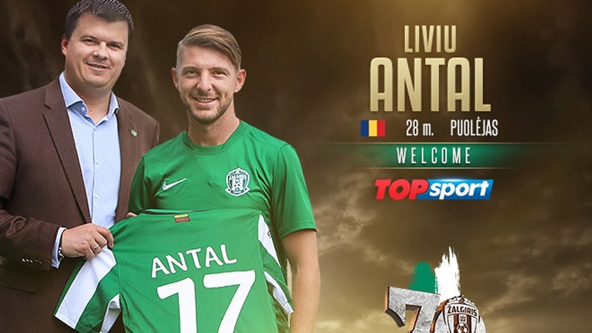 Liviu Antal a înscris două goluri pentru Jalghiris în campionatul Lituaniei