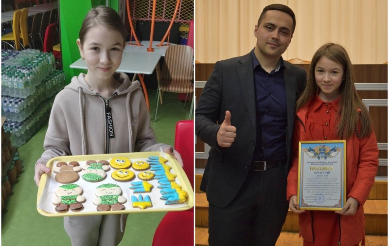 Nastia, fetița de 12 ani care ornează turtă dulce pentru soldații ucraineni: „I-am trimis o inimioară și președintelui Zelenski”