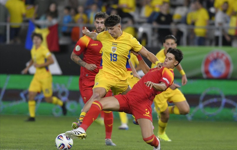 România a învins Muntenegru cu 2-1, în prelungiri, în primul meci de la Euro U19