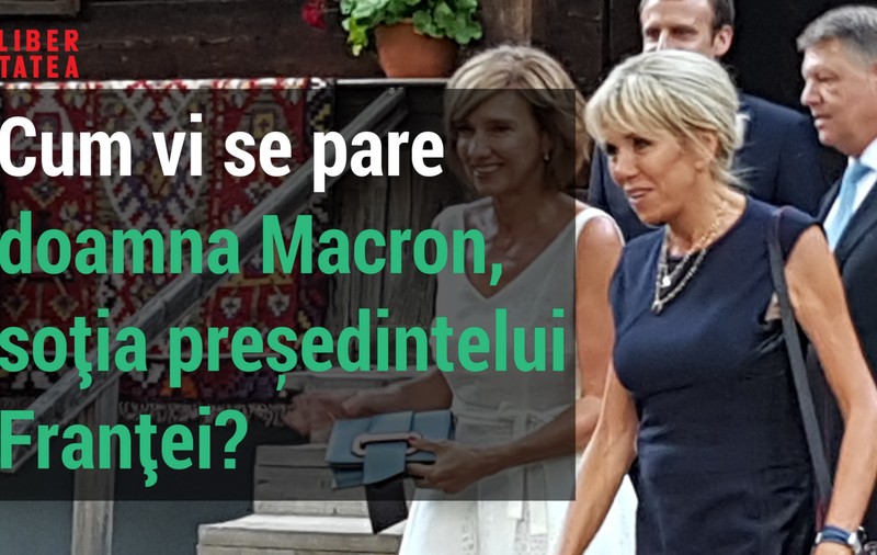 VIDEO/ Ce spun românii despre prima doamnă a Franței? Brigitte Macron e ”style icon” și ”s-a măritat bine””