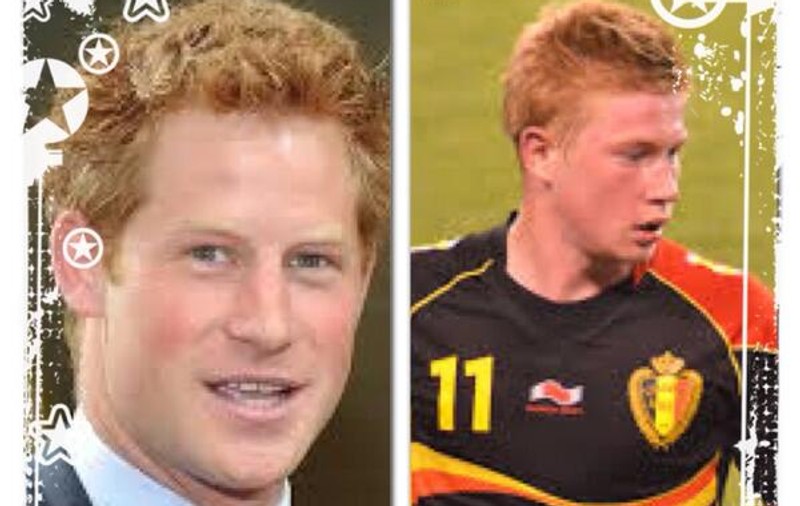 Belgianul Kevin De Bruyne, ”frate” cu prinţul Harry al Marii Britanii!