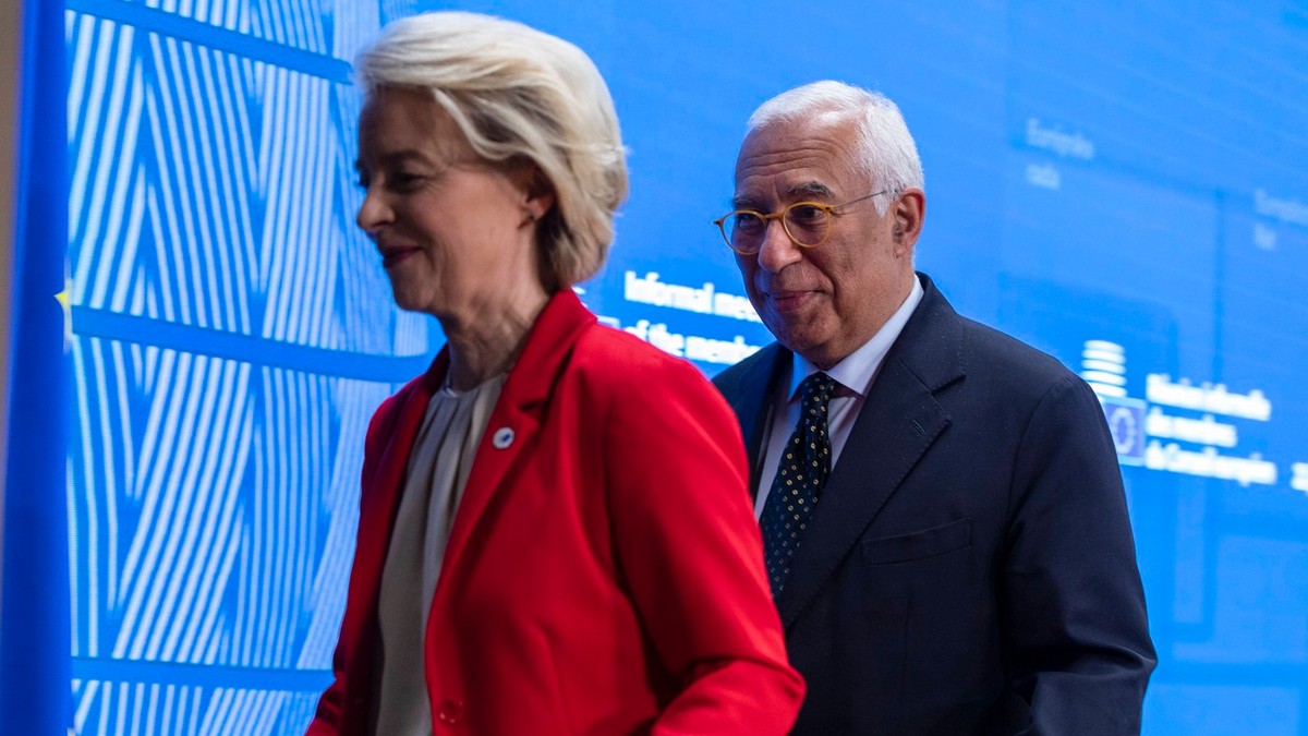 Ursula von der Leyen și Antonio Costa, liderii actuali ai UE Foto: Profimedia