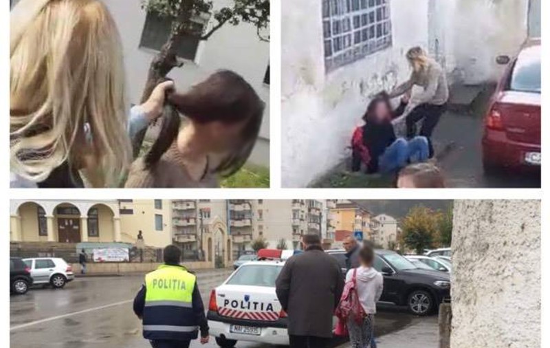 O elevă a fost bătută în fața liceului. Violențele au fost filmate și nimeni nu le-a oprit