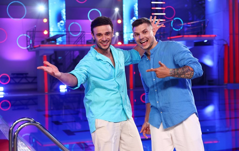 Dima Trofim, săritură curajoasă la „Splash! Vedete la apă” alături de prietenul lui: „Să nu te prind că începi să mă încurajezi, că nu ajută!”