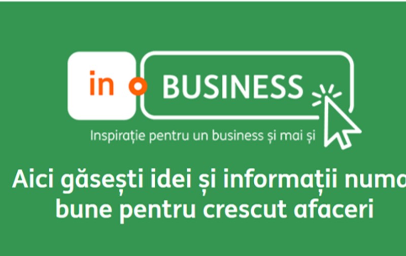 ING Bank lansează InBusiness, un blog pentru antreprenorii români care vor să clădească afaceri de succes. Experți din diferite domenii împărtășesc idei concrete, de la finanțare la programe de creștere