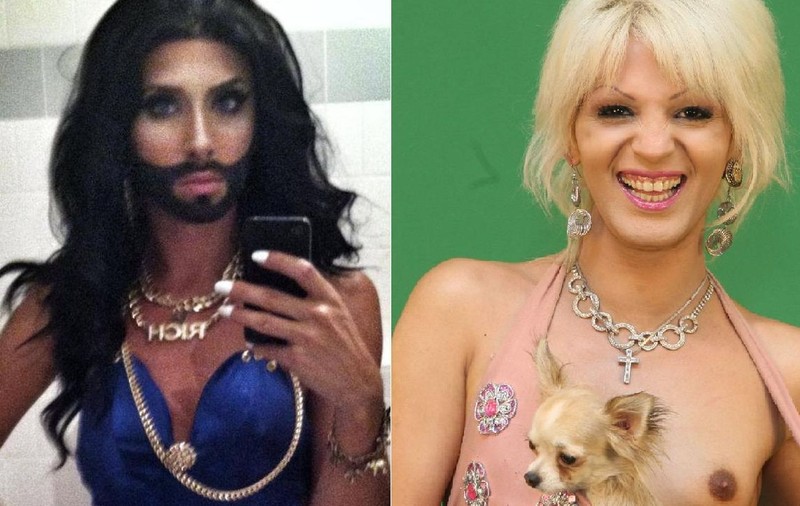 EUROVISION 2014 | CONCHITA WURST versus NAOMI din ROMÂNIA! Care dintre cei doi TRANSSEXUALI CÂNTĂ şi ARATĂ MAI BINE?
