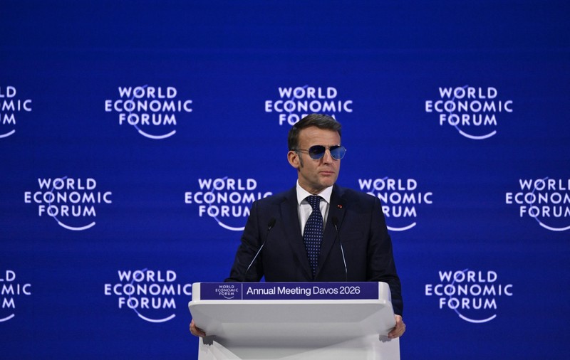 Emmanuel Macron acuză SUA, la Davos, că încearcă să slăbească Europa și avertizează asupra unui posibil război comercial