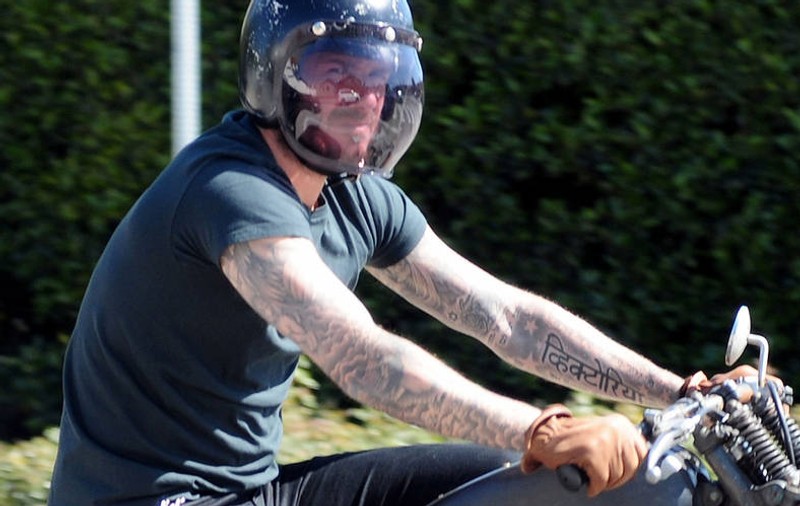 David Beckham, implicat într-un accident de motocicletă 