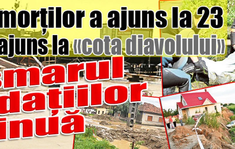 Apele au lăsat în urmă doar suferinţă!