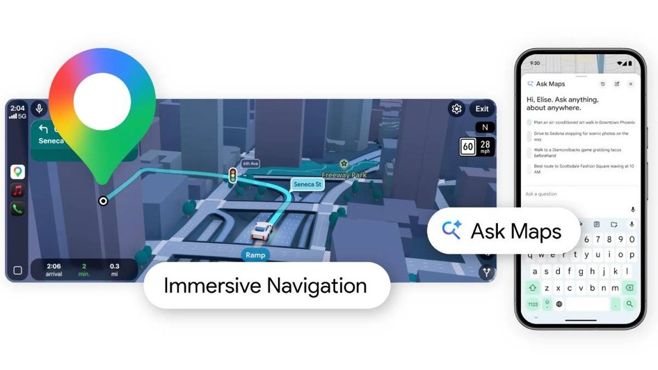 Ask Maps de la Google este o integrare cu Gemini pe care o poți folosi chiar acum pe telefon sau mașină.