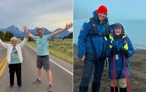 La 96 de ani, Joy Ryan continuă să inspire generații prin călătoriile sale alături de nepotul său, Brad. Sursă foto Instagram/grandmajoysroadtrip