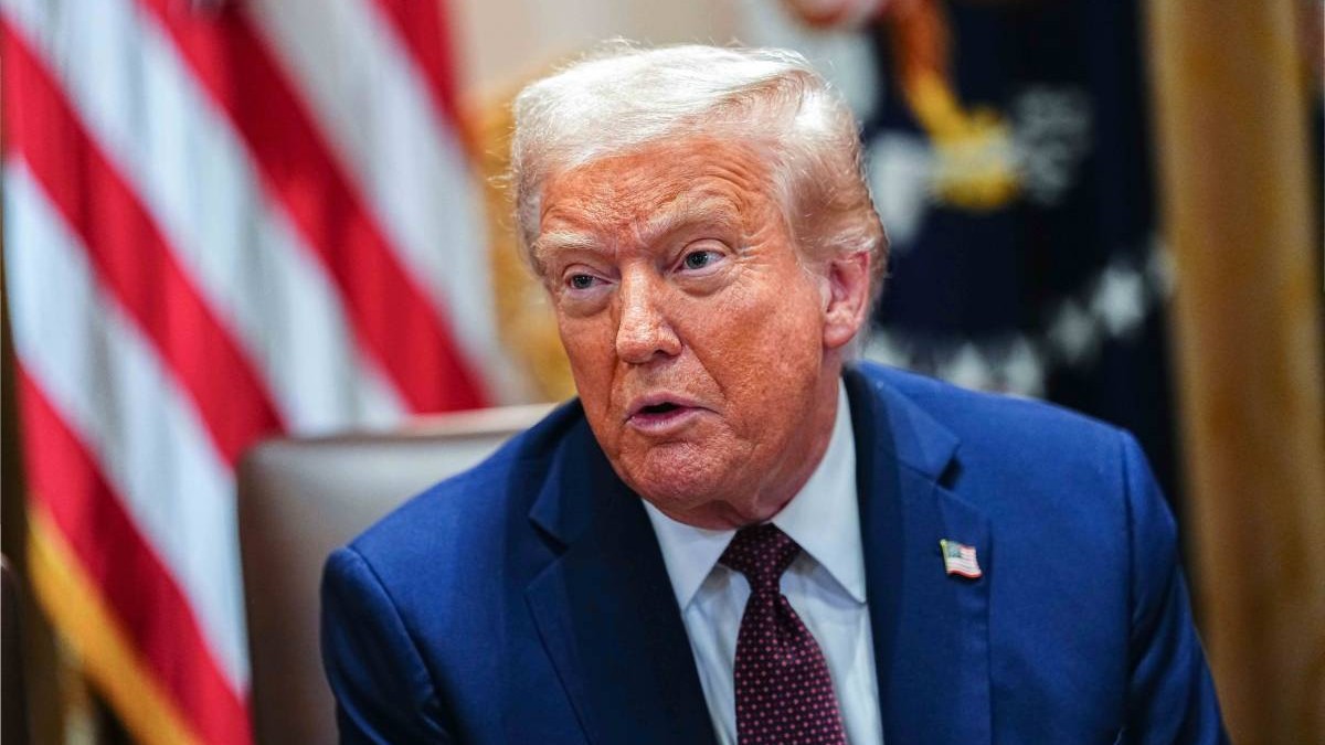 Președintele american Donald Trump în biroul său de la Casa Albă