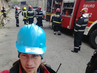 Vlad Popescu, la una dintre intervenţiile DSU.