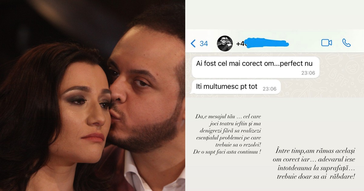 Claudia Pătrășcanu - mesaje Gabi Bădălău