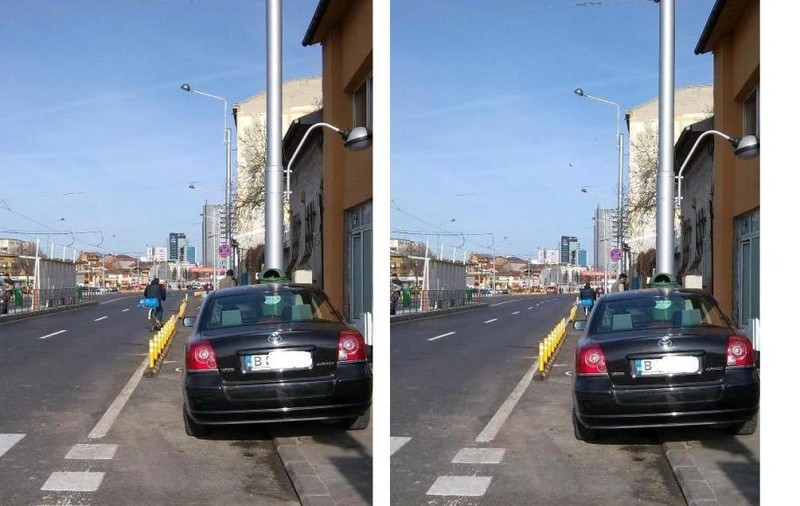 PISTELE PENTRU BICICLIŞTI de pe Bulevardul URANUS, folosite de ŞOFERI ca LOC DE PARCARE! FOTO