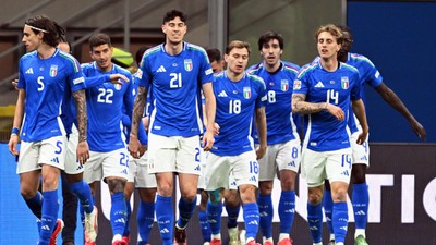 nationala italiei intr-un meci de nations league