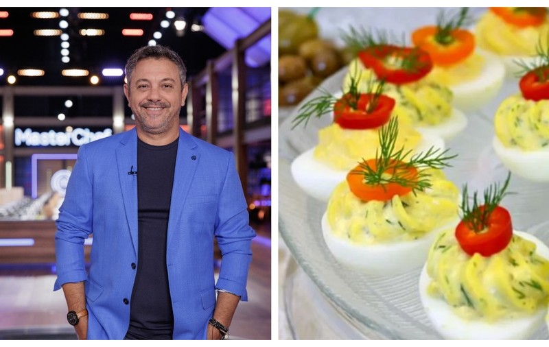 Rețeta de ouă umplute recomandată de chef Sorin Bontea. „Toată lumea le adoră, de la cei mai mici la cei mai mari”