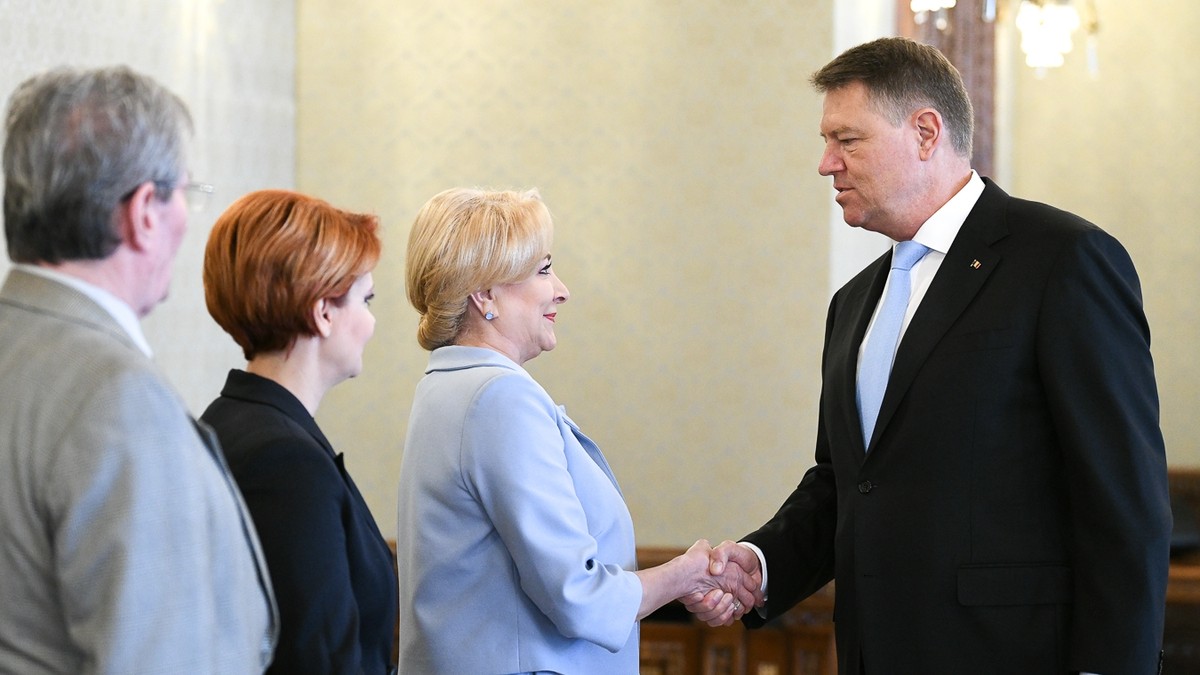 Viorica Dancila, presedintele Klaus Iohannis