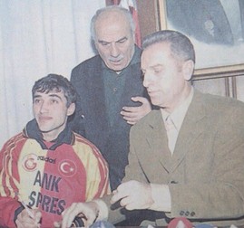 Luţu, în 1998, când a semnat cu Galatasaray