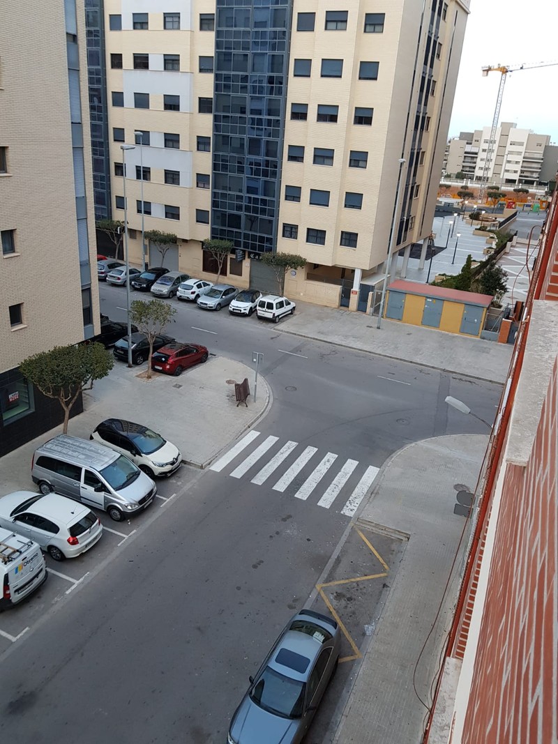 Imagine de la fereastra lui Valentin: străzile din Castellon sunt complet pustii de multe zile