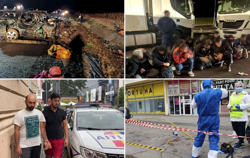 Incidentele grave din vestul României care au implicat migranți aflați în tranzit spre Occident 