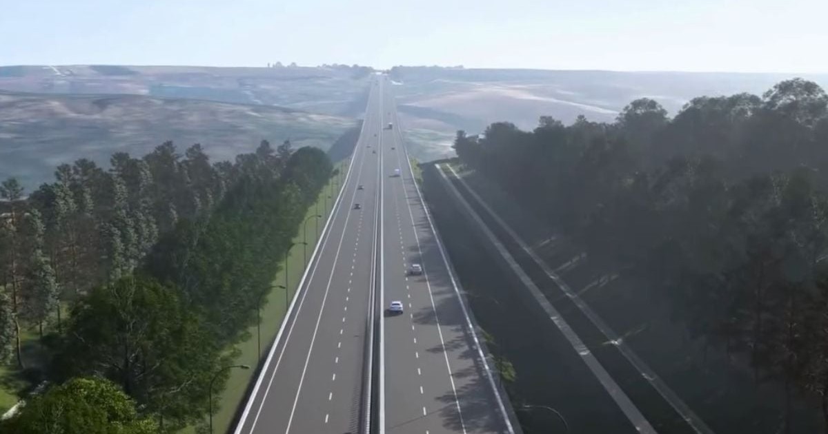 Randare 3D cu autostrada A8 care va fi construită între România și Republica Moldova