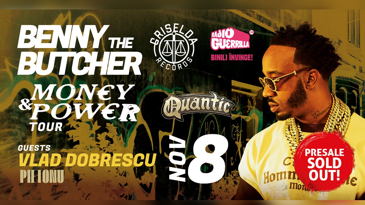 concert benny the butcher, bucuresti