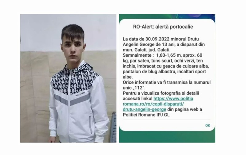 Val de reacții pe Facebook după mesajul Ro-Alert care anunța dispariția unui copil din Galați: „Sună alarma pe telefoane și ne dă cu panică”