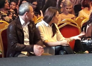 Sora Andreei Marin și soțul ei, la eveniment