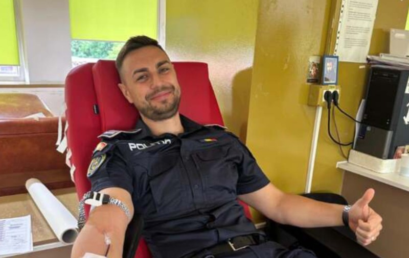 Zeci de polițiști din Timișoara au donat sânge pentru pacienții care au nevoie de ajutor