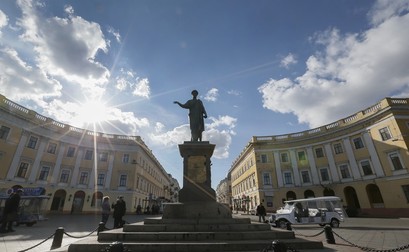 Monumentul ducelui de Richelieu din Odesa. Foto: EPA