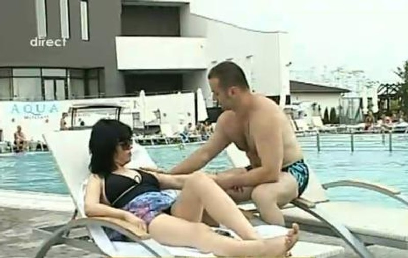 Foto | Ameninţată cu moartea de fostul iubit, Mariana Moculescu a fost urmărită de acesta şi la piscină