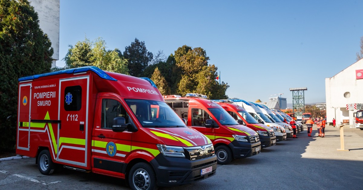 1200 de ambulanțe noi până în 2026 prin PNRR: investiție majoră pentru modernizarea serviciilor de urgență