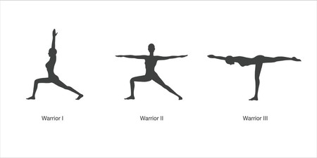 Variații ale poziției de yoga Warrior