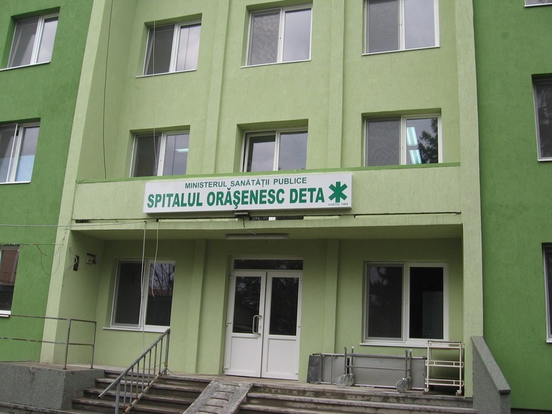 Spitalul din Deta, unde este deschis un centru de vaccinare