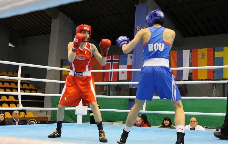 Cristina Cosma, în finala categoriei 57 kilograme, la Campionatele Europene U 22 de la Târgu Jiu