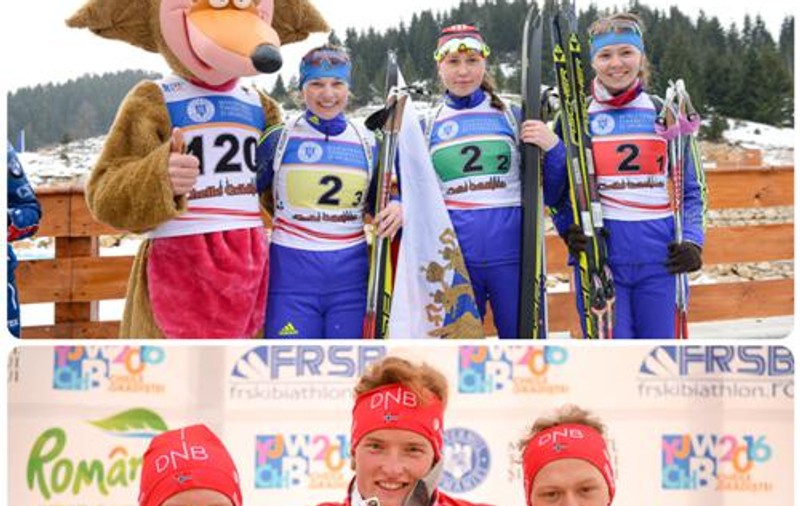 Norvegia a câștigat ștafeta masculină de biatlon la tineret, la Mondialele de la Cheile Grădiștei. România, pe 9