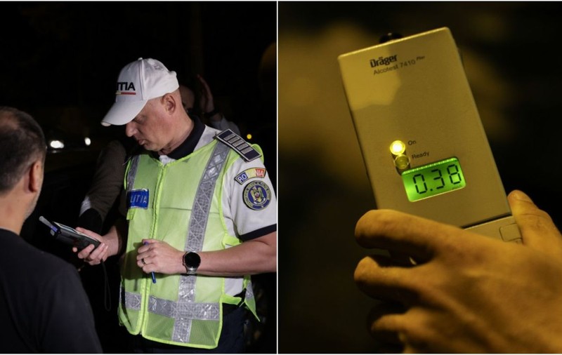 Șoferi băuți și care au consumat substanțe interzise, un autobuz neomologat în trafic și taxi fără autorizație, descoperite la un filtru al Poliției, sâmbătă noapte | VIDEO