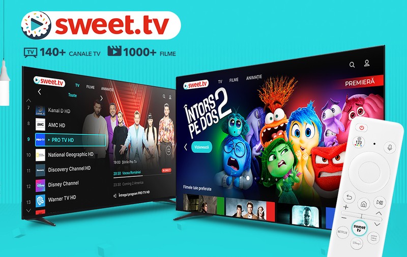 SWEET.TV – probabil cel mai ușor mod de a urmări cele mai bune canale de televiziune și filme!