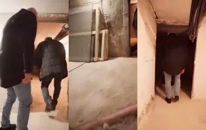 Vecinii dintr-un bloc din Baia Mare și-au făcut buncăr la subsol și primarul s-a dus să-i filmeze