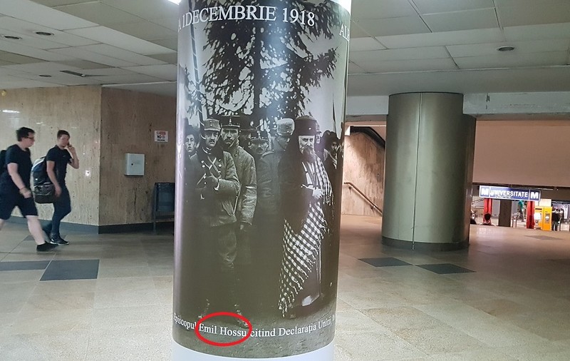 Episcopul Iuliu Hossu, care a citit Declarația Unirii din 1918, confundat cu actorul Emil Hossu. Gafă într-o expoziție a Primăriei Capitalei