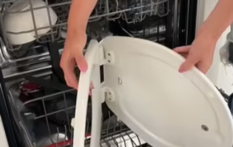 Două influencerițe din SUA au băgat un capac de toaletă în mașina de spălat vase. Ce reacții au stârnit