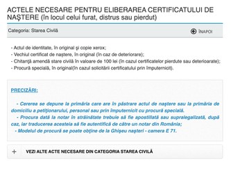 Eroarea a fost remediată de funcționarii primăriei.