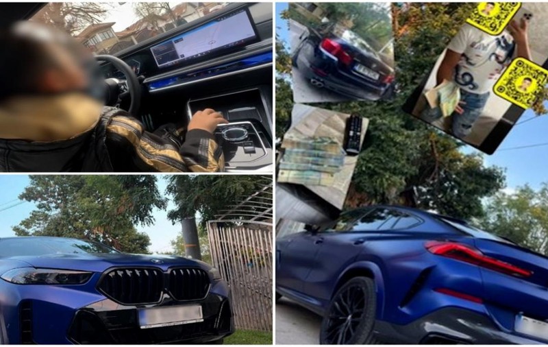 Copil de 10 ani, filmat în timp ce conduce o maşină în judeţul Dâmboviţa. I-a urmat exemplul fratelui său de 12 ani I VIDEO