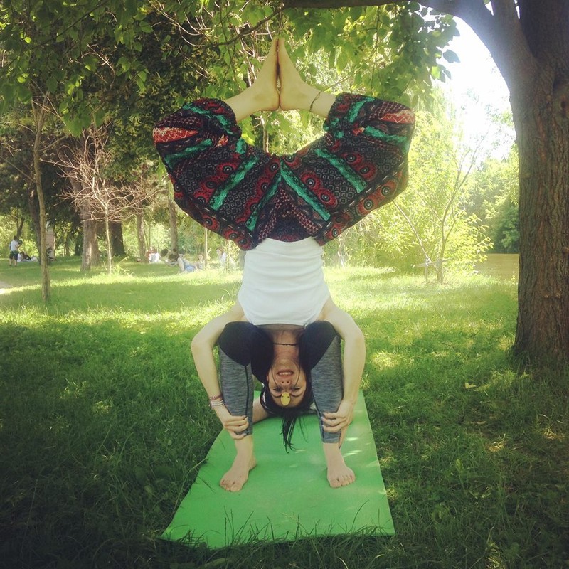 Yoga în Herăstrău...